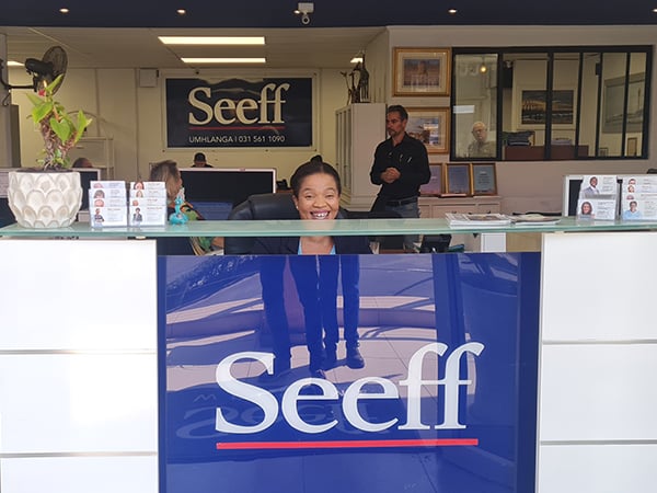 Reception at Seeff Umhlanga's new office