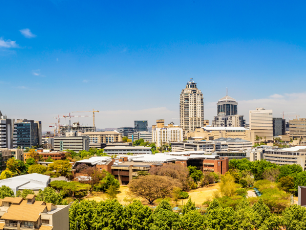 sandton cityscape in the day