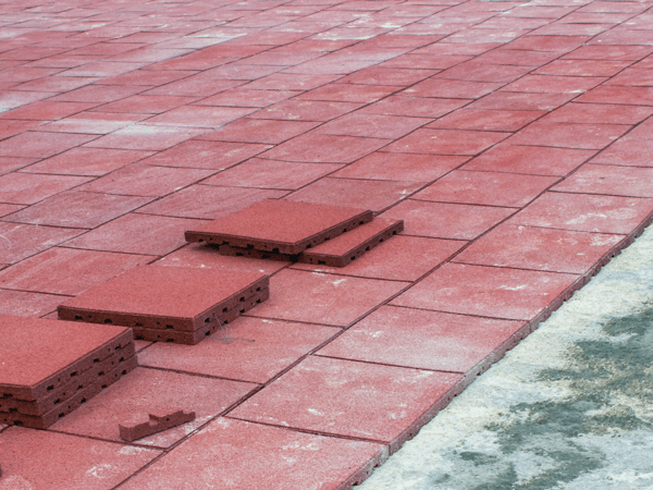rubber pavers installation