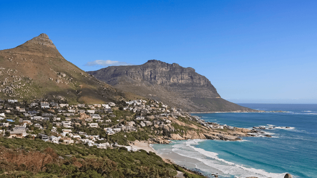 Small towns in South Africa on the coast